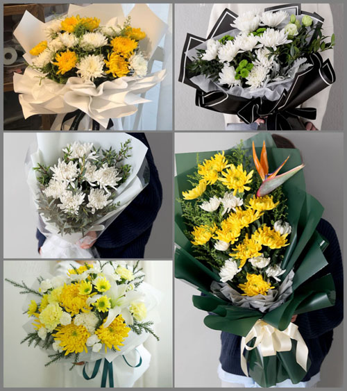 江西萍乡上栗县福田镇白事花束代送